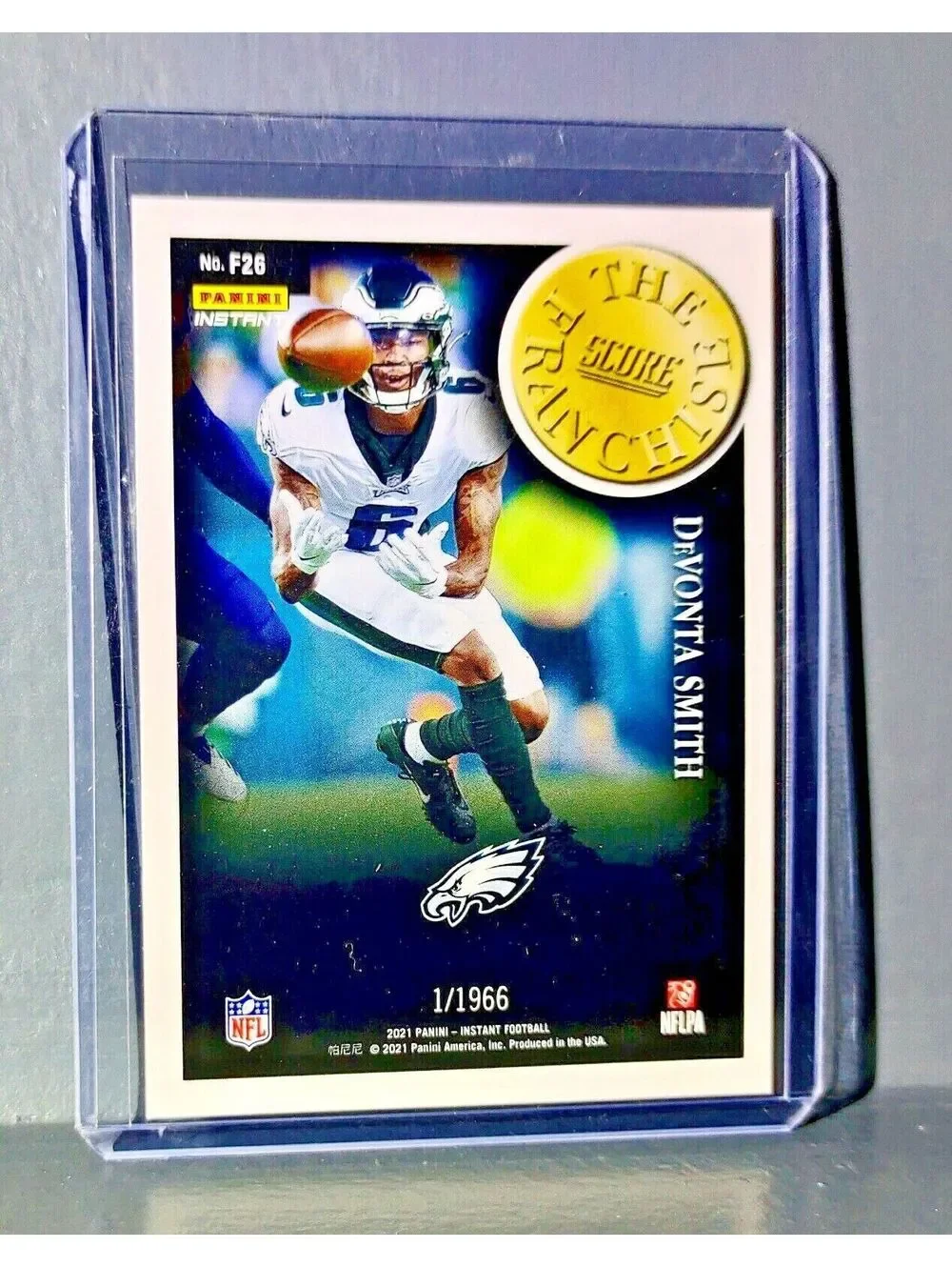 DeVonta Smith 2021 Panini NFL Score The Franchise #26 Rookie Card 1/1966